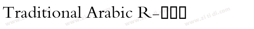 Traditional Arabic R字体转换
